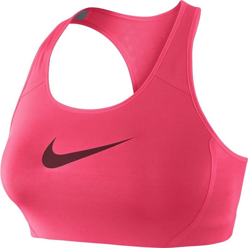 Stanik Nike High Compression Bra Swosh Pink