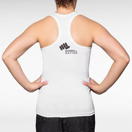 Tank Top damski Barbell Nation snatch biały