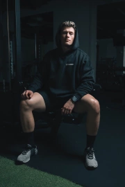 Bluza MFBS Hoodie Czarna Oversize