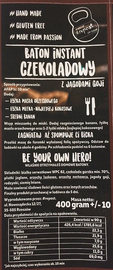 Baton instant czekoladowy z jagodami goi 400g