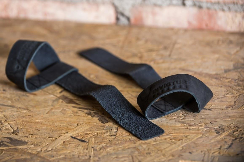 Usztywniacze nadgarstków (para) Invictus Fitness Elite Lifting Straps 55 cm czarne