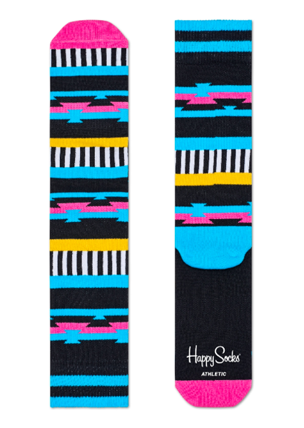 Happy Socks Athletic Aztek Black