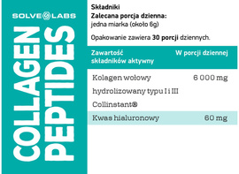 Suplementacja Solve Collagen Peptides180 g