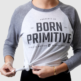 Raglan Unisex Born Primitive Property Of Born Primitive 