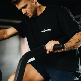 Koszulka Męska Unbroken Sketch Oversize - Czarna