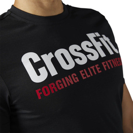 Koszulka Męska Reebok CrossFit Forging Elite Fitness Czarna
