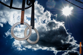 Kółka Gimnastyczne Z Pasami Steelstorm Gym Rings Drewniane