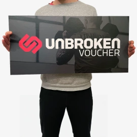 Unbroken Voucher Template 70x35 cm