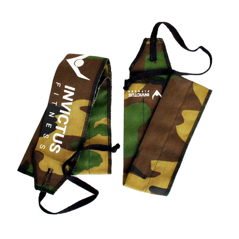 Usztywniacze nadgarstków (para) Invictuss Fitness Strength Wraps 89 cm moro
