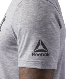 Koszulka Męska Reebok CrossFit Forging Elite Fitness Szary Melanż