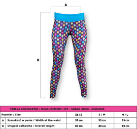 Legginsy damskie Sugar Skull burpee lolli różowe