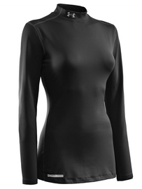 Longsleeve Damski Under Armour Coldgear Fitted Mock Black