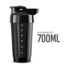 Shaker FortisGO Czarny 700 ml 