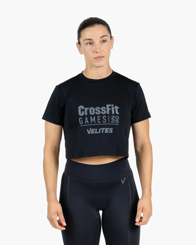Velites CrossFit® Games 25 Crop Top Holo Czarny