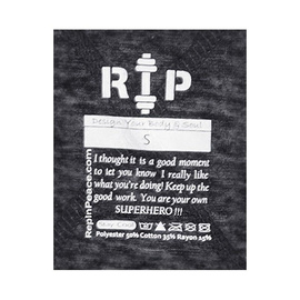 Rep In Peace Go Heavy Tri Blend Black T-shirt