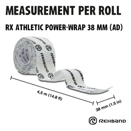 3x Rehband Rx Athletic Power Wrap 25 mm