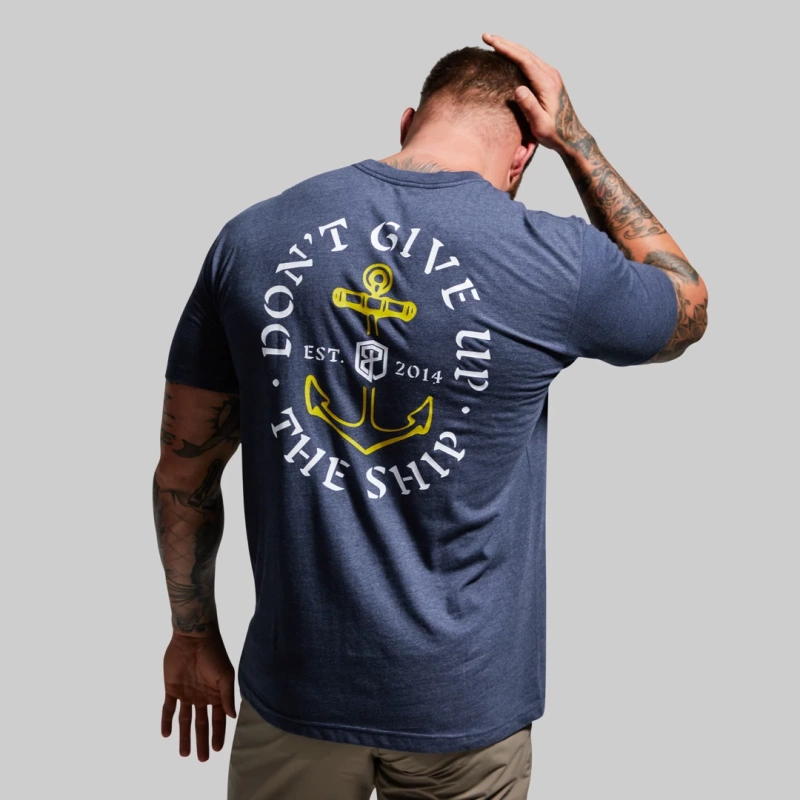 Born Primitive Don't Give Up The Ship Men's T-Shirt