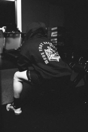 Bluza MFBS Hoodie Czarna Oversize