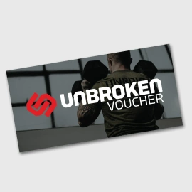 Duży Voucher Unbroken 70x35 cm (Szablon)