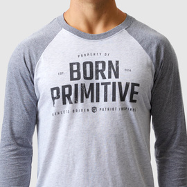 Raglan Unisex Born Primitive Property Of Born Primitive 