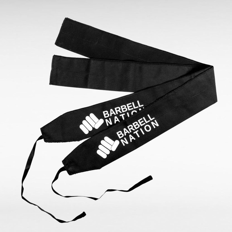 Usztywniacze nadgarstków (para) Barbell Nation Strength Wraps 92 cm czarne