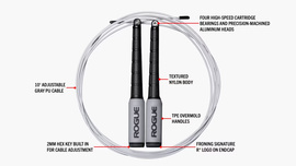 Rogue SR 1F Rich Froning Speed Rope 2.0 3 m gray