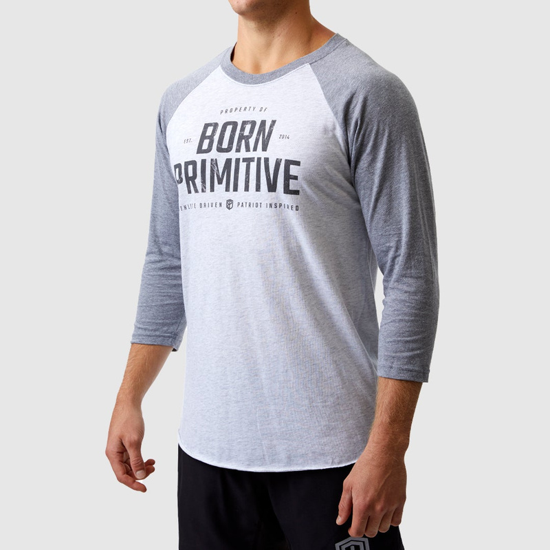 Raglan Unisex Born Primitive Property Of Born Primitive 