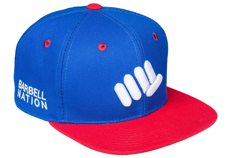 Czapka Barbell Nation snapback logo niebieska