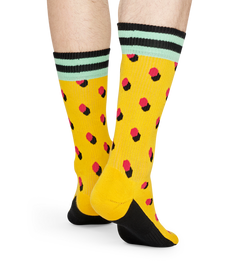 Happy Socks Athletic Shadow Dot Yellow