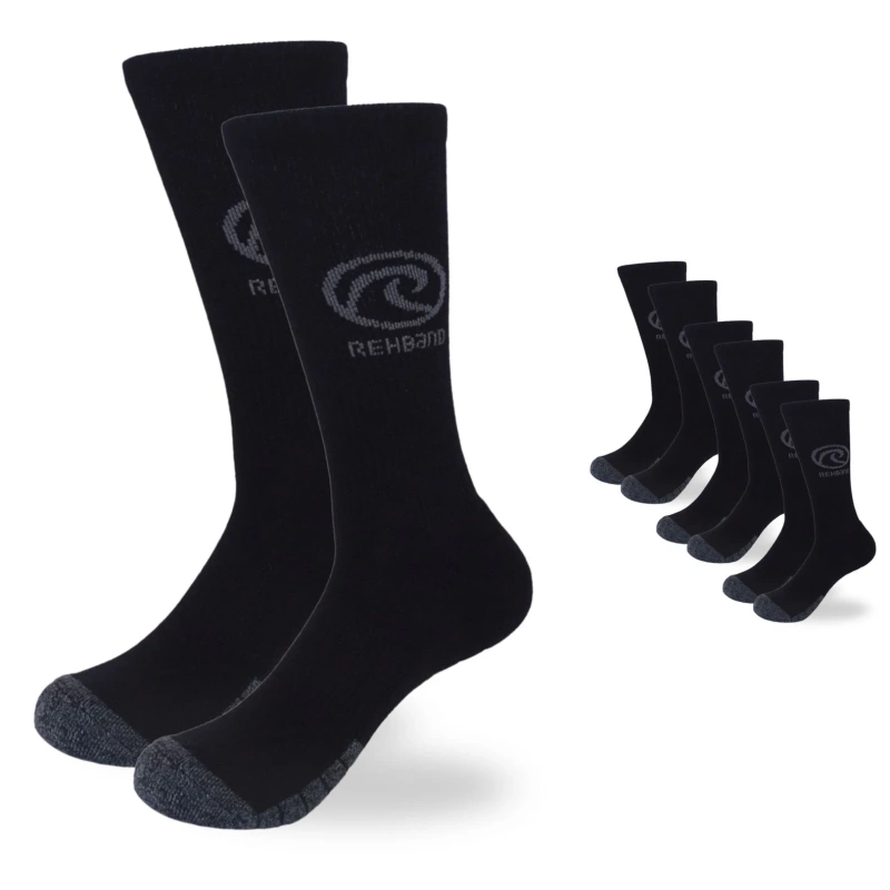 Skarpety Rehband RX Performance Crew Socks Czarne (3-pak)