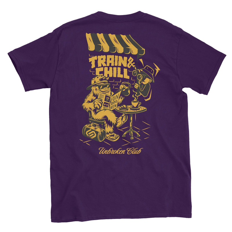 Koszulka Męska Unbroken Train & Chill Lakers Oversize 