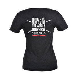 Koszulka damska Mindful v-neck grafitowa