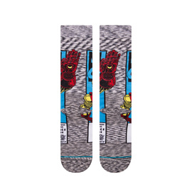 Skarpety Stance Foundation Iron Man Comic Szare