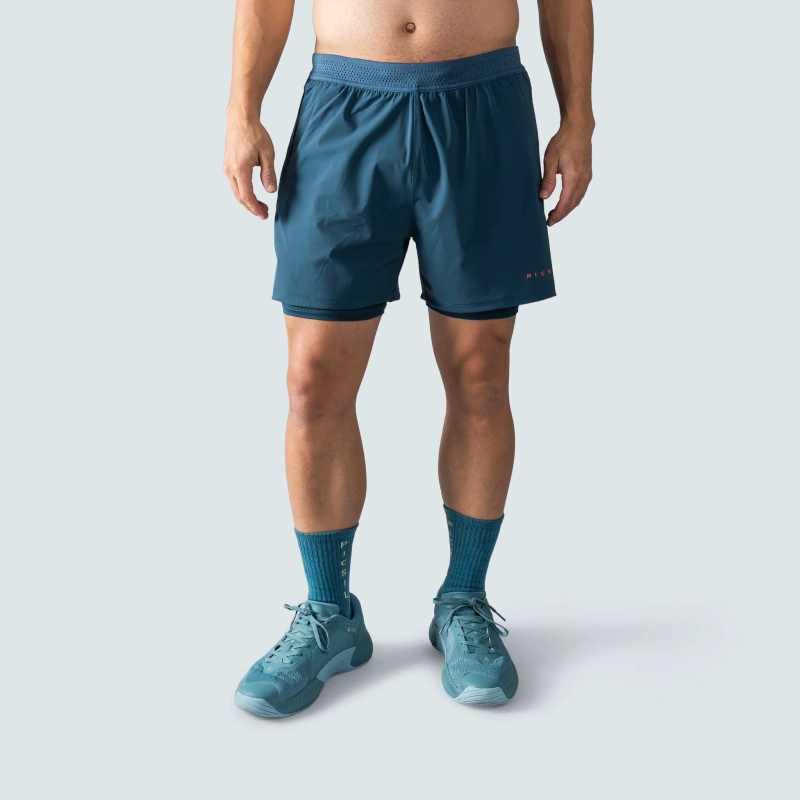 Spodenki męskie Picsil Performance Shorts 2 w 1 AW25 Niebieskie
