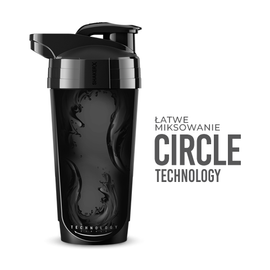 Shaker FortisGO Czarny 700 ml 