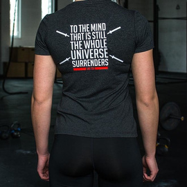 Koszulka damska Mindful v-neck grafitowa