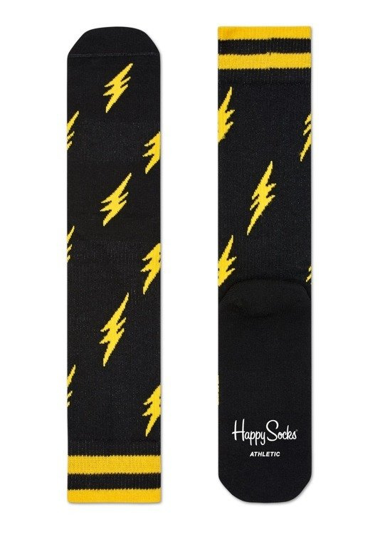 Happy Socks Athletic Thunders Black-Yellow