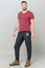 Spodnie Dresowe Męskie Rep In Peace Barbell Squad Szary Melanż