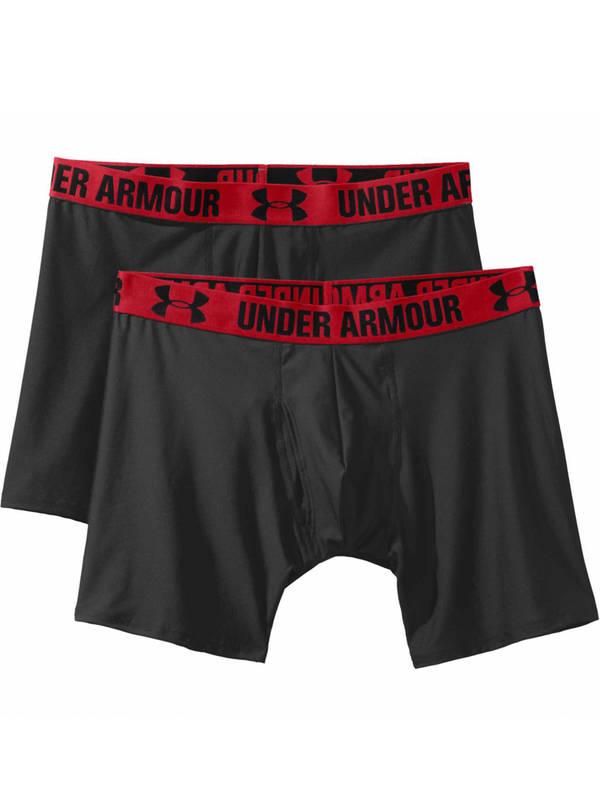 Bokserki m skie Under Armour 2 PK Black Red