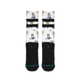 Skarpety Stance Blue Surfin Monkey Białe