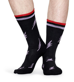 Skarpety Happy Socks Athletic Flash Czarne