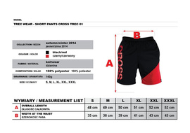 Spodenki męskie Cross Trec 01 czarno-czerwone