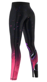 Legginsy Damskie SMMASH SPACECAT Multikolor