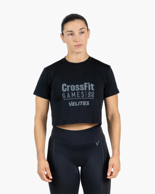 Velites CrossFit® Games 25 Crop Top Holo Czarny