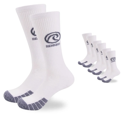 Skarpety Rehband RX Performance Crew Socks Białe (3-pak)