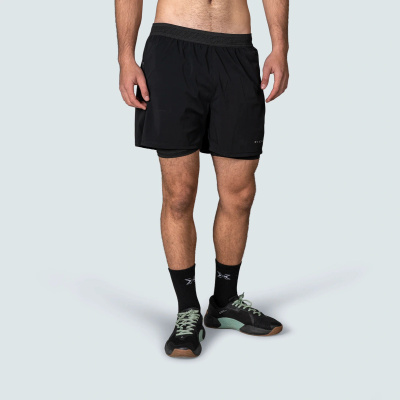 Spodenki męskie Picsil Performance Shorts 2 w 1 AW25 Czarne