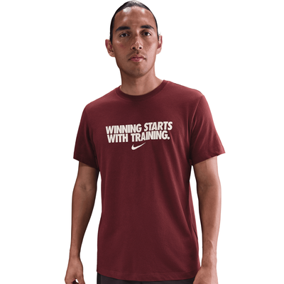 Koszulka Nike Dri-FIT Winning Bordowa