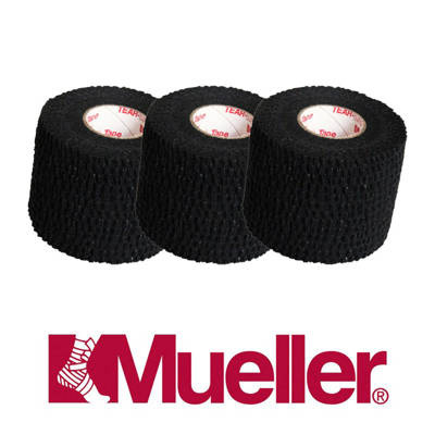 3x taśma sportowa Mueller Tear light 5 cm - czarne