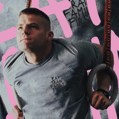 Koszulka Eat, Train, Family First - Michał Wesołowski Promodel v2