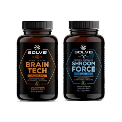 Zestaw Solve Labs Brain Tech 60 caps + Shroom Force 60 caps